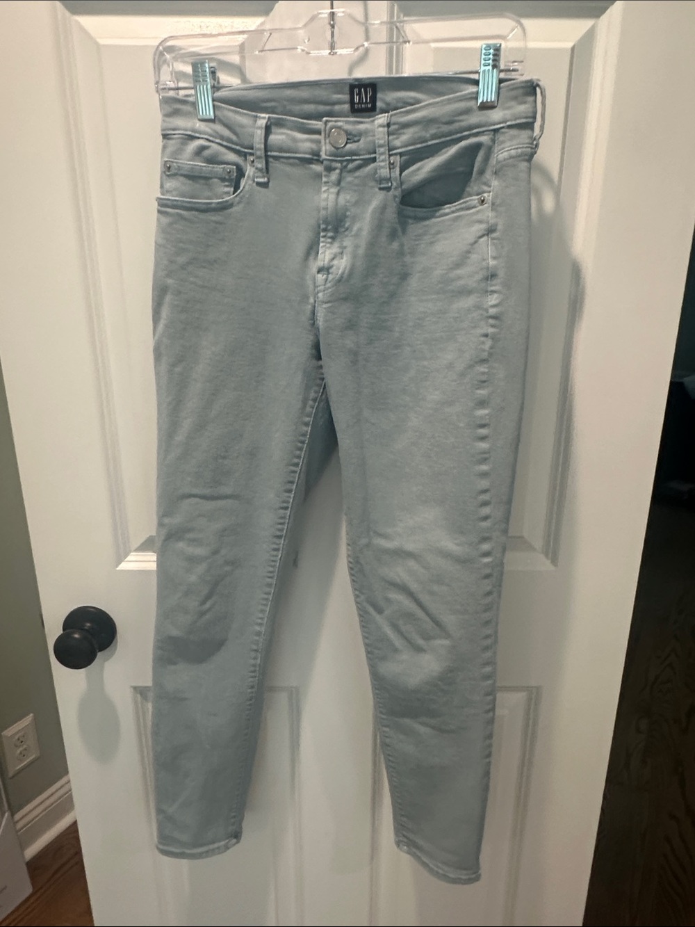 GAP True Skinny Jeans (28R) Pale Blue Denim